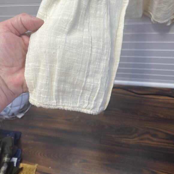 American Eagle Outfitters Long Sleeve Boho Embroidered Top Size L - Picture 5 of 8